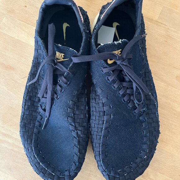 Nike Footscape Woven Raw Denim EUC Womens Size 11.5 - Picture 1 of 6